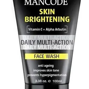 MANCODE Skin Brightening face wash with Vitamin C Alpha Arbutin help to improve skin tone anti ageing and prevents hyperpigmentation men Face Wash 100 ml