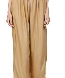 Private Label Womens Plazzo Golden color Free size