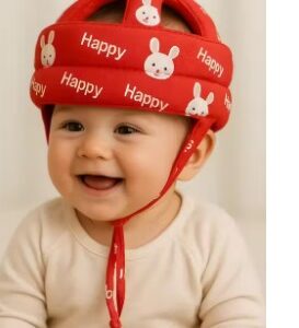 Private Label Baby Helmet for Crawling Walking Baby Head Protector red color