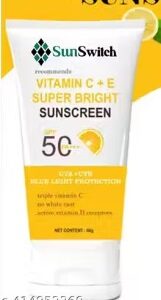 Private Label Sunscreen SPF 50 PA Vitamin C E Super Bright Sunscreen 60 gm