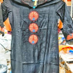 KAMI KUBI black traditional geometric printed suit set for women size XL