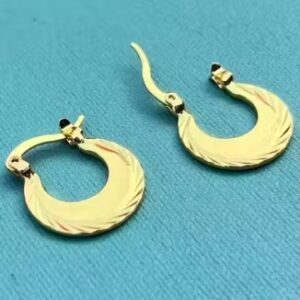 Private Label AJS 18k Gold Titanium Nattiyan Hoop Earrings Karan Aujla Nattiyan Earrings Nattiya Men Hoop Earrings Punjabi Men Earrings Hoops Gold Hoops 13mm