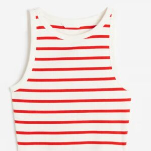 HM Cropped vest top WHITE COLOUR SIZE S