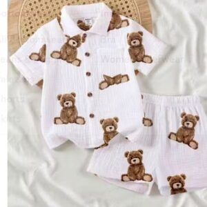 HM Princess Elegant Boys Top AND Bottom Sets WHITE COLOUR SIZE 0 3