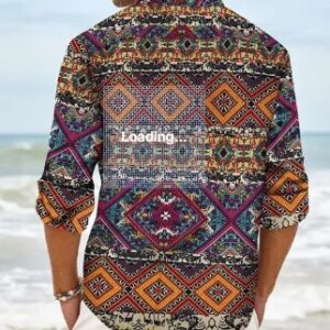 Private Label Men Striped Cotton Blend Straight Kurta Yellow Free Size