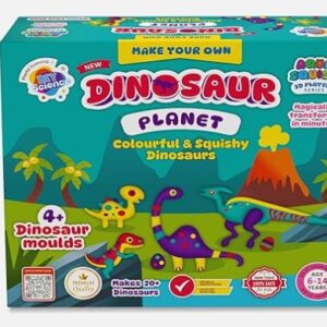 Dinosaur Planet Aqua Squish Kit Make More Than 20 3D Colorful Soft and Squishy Dinosaur Size 6