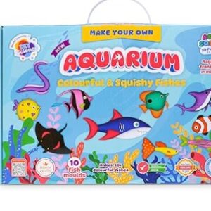 Aquarium Aqua Squish Kit Make More Than 60 3D Colourful Soft and Squishy Fishes 6 Years