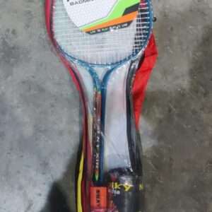 Nalky Badminton Racket Pair Packaging Type Bag Blue COLOUR WITH COCK