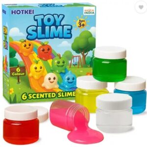 Private Label HOTKEI Scented Toy Slime Clay Jelly Multicolour pack of 6 300gm