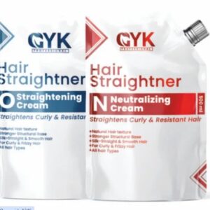 GYK Hair Straightener and Neutralizing Cream 500ml pack of 2