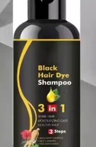 3 In 1 Dye Instant Black Hair Dye Shampoo 100ml For Shine Hair Moisturizing Healthy Hair PACK OF 1
