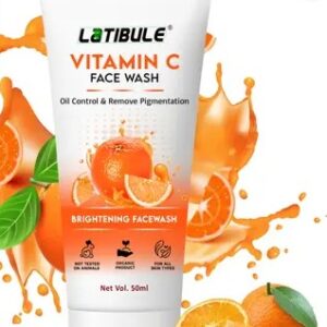 Latibule Vitamin C Facewash For Skin Brightening AND Lightening Pimple Removing Anti Acne facewash Face Wash 50 ml