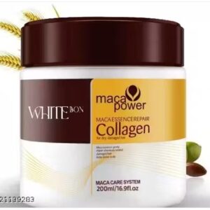 White bon Karseell Collagen Hair Treatment Deep Repair Conditioning Argan Oil Collagen Hair Mask Essence for Dry Damaged Hair 200ML