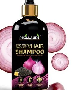 Phillauri Red Onion Black Seed Oil Shampoo Promotes Hair Growth Reduces Fall 300 ml