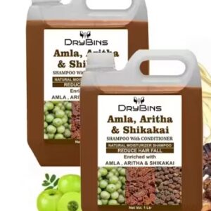 Drybins Amla Aritha And Shikakai Shampoo with conditioner 1 Ltr