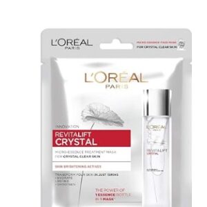 LOreal Paris Revitalift Crystal MicroEssence Sheet Mask Face Treatment Crystal clear Skin 25g