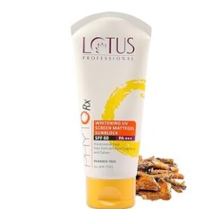 Lotus Professional Normal Skin Phytorx Whitening Uv Screen Mattegel Sun Block Spf 60 Pa 75 gm