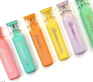 Private Label Big Highlighter for Office College School Pack Of 6