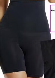 Private Label waisted Body Shaper Shorts Shapewear for Women Tummy Control Thigh Slimming Technology Shaper Black