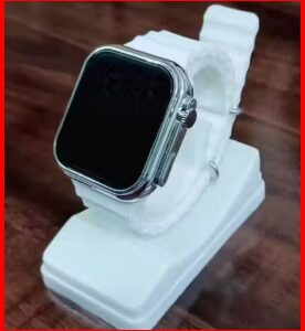 Private Label Colorful Digital Kids Watch Fun Durable and Easy to Use white colour