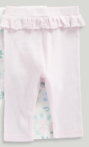 Mothercare Girls Spring Blossom Leggings Light Purple size 1 to 3 year