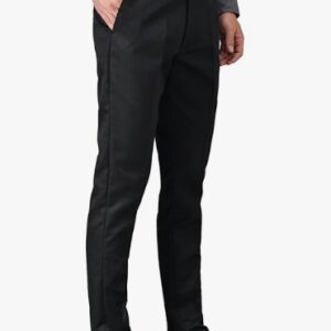Elanhood Mens Regular Fit Formal Trousers Colour Black Size 40