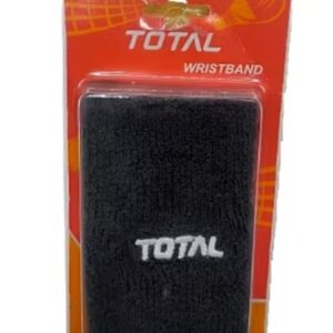 Total Breathable Cotton Unisex Sweat Wrist Band Colour Black Size Free