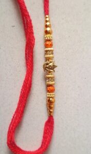 Private Label Red FANCY RAKHI pack of 1