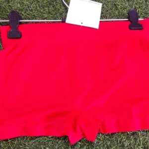 Private Label Lycra Cotton Boy Shorts Ladies Underwear Plain Size Free Colour Red