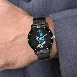 Private Label NEW ARRIVAL MAHADEV Dial Analog Black Rubbers Strap For Boy And men