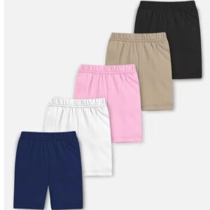 TRAMPOLINE Girls Regular Fit Cycling Shorts Pack of 5 9 Year