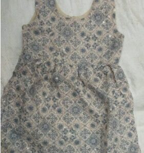 Akkadbakkad Blue Flower Cotton Printed Dress colour blue size 4 to 6 year and 8 to 10 year