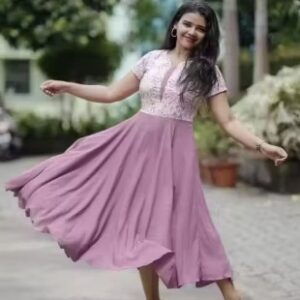 Private Label Trendy Graceful Women Western Dresses size XL colour pink