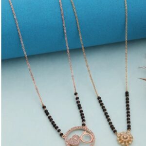 Private Label Gold Plated Mangalsutra Pack Of 2