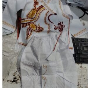 Private label Boys Festive And Party Cotton Kurta And Dhoti Set Size 18 White Colour