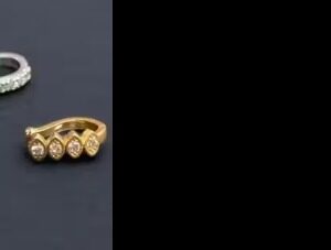 Private Label beautiful gold plated ad piercing nose ring bali round nosepin combo for woman and girls combo pack of 4