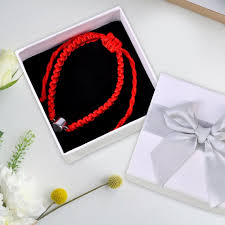 Creation Unisex Adjustable Wraparound Bracelets Red Colour