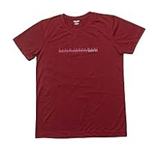 First Krush Mens Cotton Blend Navy Casual Wear Regular Fit Printed T Shirt Mehroon Colour Size Xxl