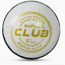 Club Genuine Alum Hide Cricket Ball White