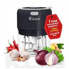 Rico Rechargeable Chopper 250Ml Usb Charging Black