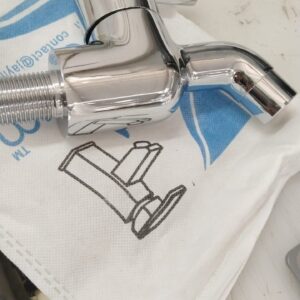 Jayna Stainless Steel Cp Bib Cock 20Mm Tap Set Of 2