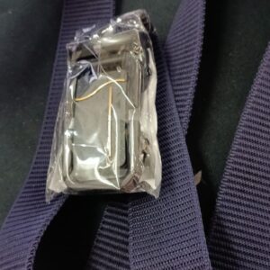 Canvas Belt With Slider Buckle Blue Color