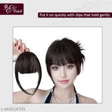 9Inch Clip In Bangs, Synthetic Fibre Hair Clip