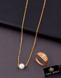 Jewel World Alloy GoldPlated Gold Jewel Set