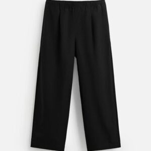 Zara Regular Fit Jogger Waist Trousers Black Size S