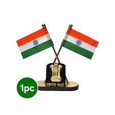Indian National Flag Emblem Table Cross