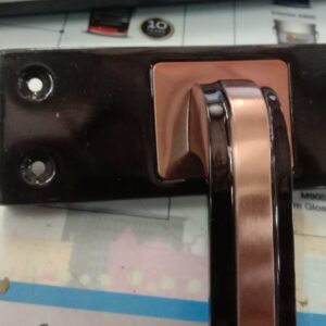 Black And Brown Stainless Steel Door Lock