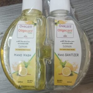 Ovacare Oligocare Lemon Hand Wash 200 Ml And Hand Sanitizer 200 Ml