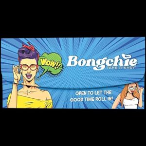 Bongchie Double Booklet Unbleached Rolling Papers With Tips Tray, Pack Of 3 Pc 64 Papers 64 Tips