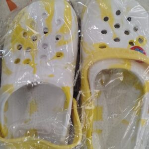 Clogs For Kids Colour Yellow And White Size 24